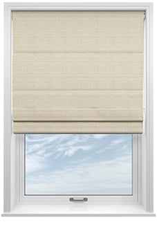 Montierre, Moonglow White - Roman Blind